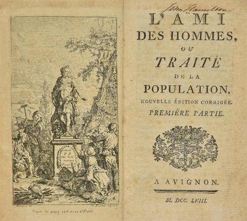 Lot 358 - Mirabeau, Victor Riquetti, Marquis de, & François Quesnay