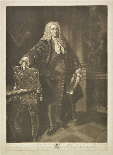 Lot 262 - Mezzotint portraits.