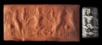 Lot 234 - Old Babylonian haematite cylinder seal