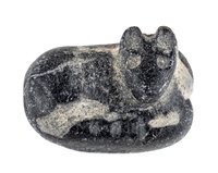 Lot 235 - Phoenician black glass seal