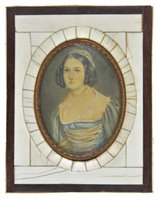 Lot 385 - Portrait miniature.