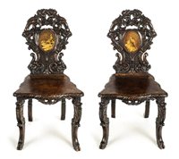 Lot 123 - Hall Chairs.