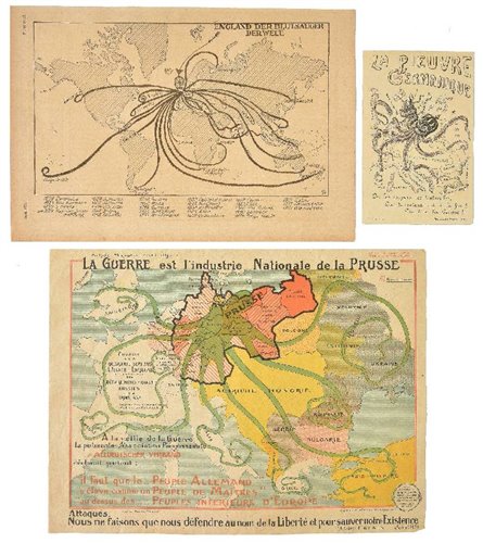 Lot 192 - Propaganda maps.