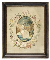 Lot 285 - Embroidered Picture.