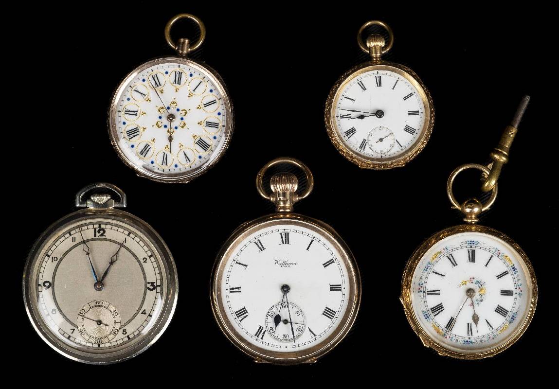 Lot 72 Gold Pocket Watches.