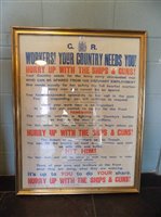 Lot 162 - WWI - Workers Exhortation Poster.