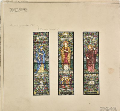 Lot 288 - Powell (James & Sons). Original designs for stained glass, Whitefriars Glass Works