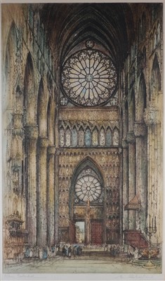 Lot 45 - Sharland (Edward W., active 1911-1925). Notre Dame Cathedral & Rheims Cathedral