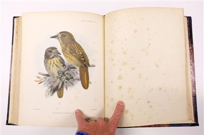 Lot 100 - Sclater (Philip Lutley). Monograph of the Jacamars and Puff-Birds, 1st edition, 1879-82