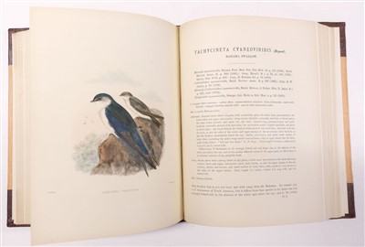 Lot 104 - Sharpe (Richard Bowdler, & Claude Willmott Wyatt). Monograph of the Hirundindae, 1885-94
