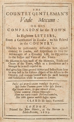 Lot 109 - Country Gentleman's Vade Mecum, 1699