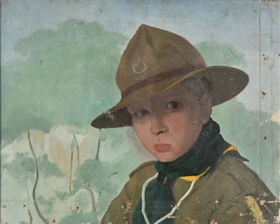 Lot 329 - British Impressionist School. Boy Scout, early 20th century