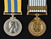 Lot 424 - Korean War Pair