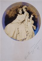 Lot 199 - Johnston (Alfred Cheney, 1884-1971). Two young debutantes vintage gelatin silver print, circa 1930