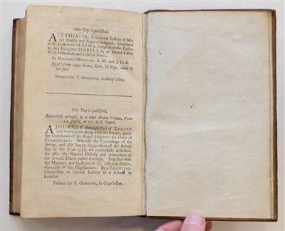 Lot 197 - Colden (Cadwallader). The History of the Five Indian Nations of Canada, 1st UK edition, 1747