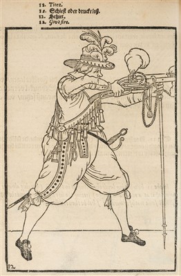 Lot 12 - Gheyn (Jacob de). Maniement d'Armes d'Arquebuses, Mousquets, et Picques, [1620]