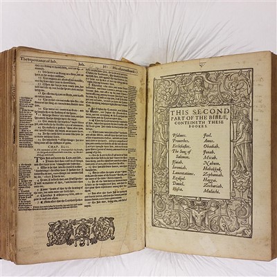 Lot 276 - Bible [English]. The Bible, Robert Barker, 1602