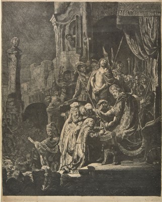 Lot 203 - Rembrandt (Harmensz. van Rijn, 1606-1669). Christ Before Pilate, 1636