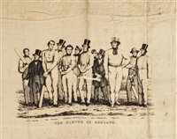 Lot 212 - Cricket.  The Eleven of England, circa 1850