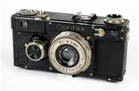 Lot 442 - Zeiss Ikon Contax I with Carl Zeiss Jena Tessar 50mm f/2.8 lens.