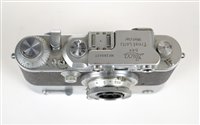 Lot 383 - Leica IIIb rangefinder (1938/9) with Elmar 35mm f/3.5 lens.