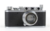 Lot 375 - Leica IIc rangefinder (1938) with Summar 50mm f/2 lens.