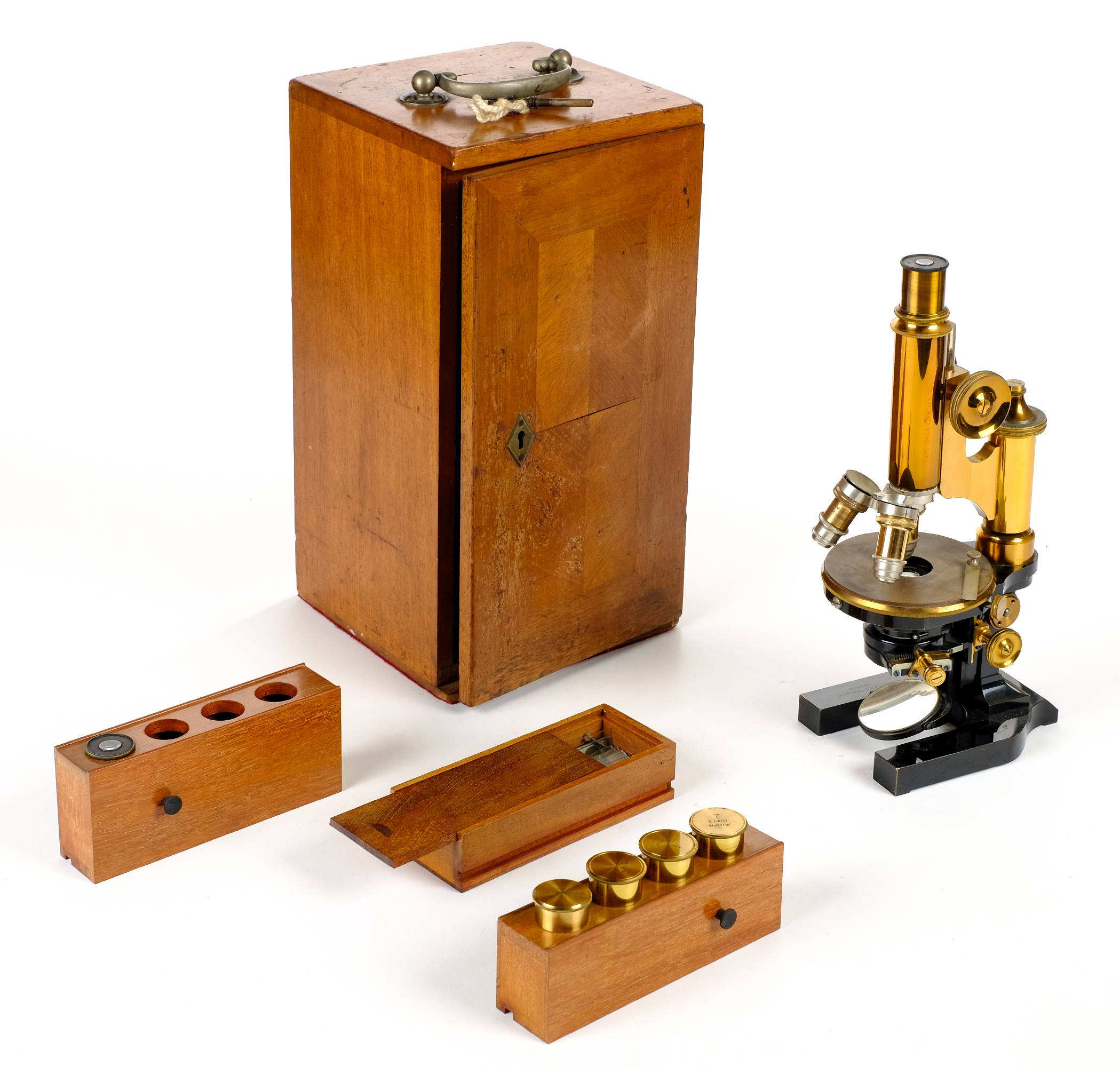 Lot 422 - Leitz 19th Century Microscope No 53128.