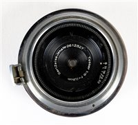Lot 446 - Zeiss Jena Tessar 28mm f/8 lens for Contax rangefinder.