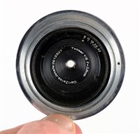Lot 446 - Zeiss Jena Tessar 28mm f/8 lens for Contax rangefinder.