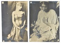 Lot 3 - Art Nouveau Portrait Studies. A pair of photographs by an unidentified (?Austrian) photographer