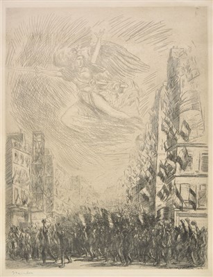 Lot 319 - Steinlen (Theophile Alexandre, 1851-1923). La Marseillaise or The Mobilisation, 1915