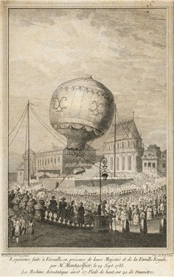 Lot 278 - Faujas de Saint-Fond (Barthélémy). Machine Aerostatique de MM. de Montgolfier, 1784