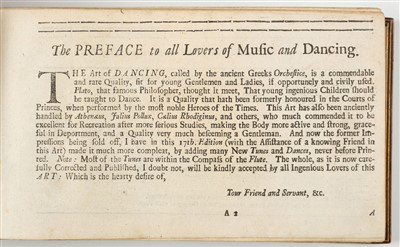 Lot 148 - Playford (William). The Dancing-Master, 1721