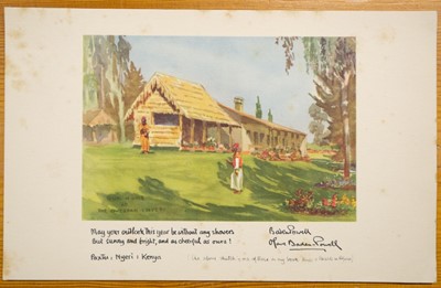 Lot 284 - Baden-Powell (Robert, 1st Baron, 1857-1941). A small pen and ink sketch of Baden-Powell's House