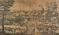 Lot 319 - Harvest scene