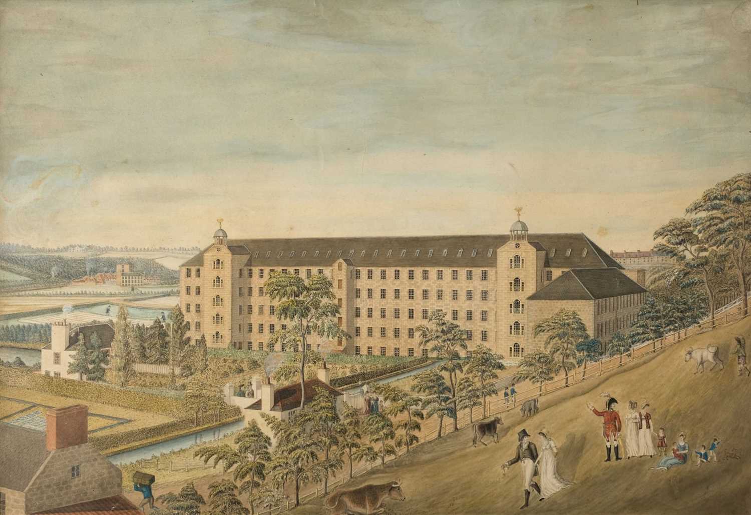 Lot 413 - Naive School. Woodside Cotton Mill, Old Aberdeen, circa 1800