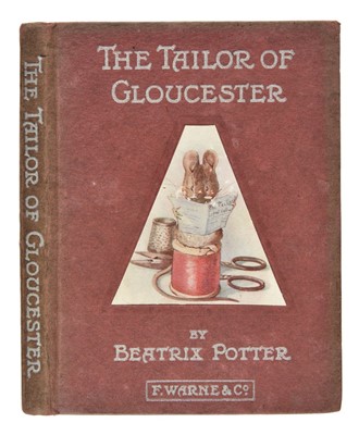 Lot 578 - Potter (Beatrix). The Tailor of Gloucester, 1st edition, 1st issue, 1903