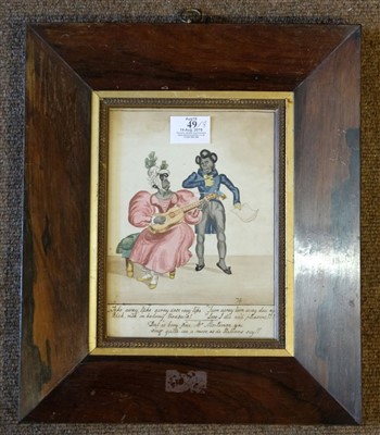 Lot 49 - Watercolours and prints. A collection of 19th century watercolours and prints