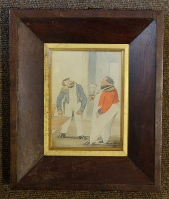 Lot 49 - Watercolours and prints. A collection of 19th century watercolours and prints
