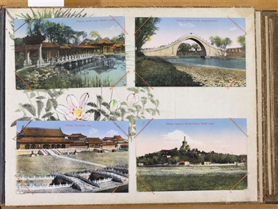 Lot 163 - Hong Kong, China & Southern Japan Postcards. A group of 278 corner-mounted postcards, early to mid 20th c.