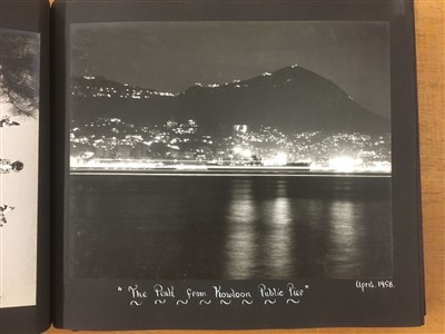 Lot 162 - Hong Kong. A pair of private photograph albums of Hong Kong, 1950s