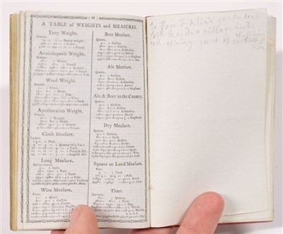 Lot 272 - Almanac. The Polite Repository, 1781