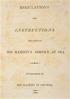 Lot 30 - Admiralty. Regulations and Instructions relating to His Majesty's Service at Sea, 1808