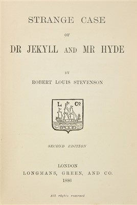 Lot 749 - Stevenson (Robert Louis). Dr Jekyll and Mr Hyde, 2nd edition, 1886
