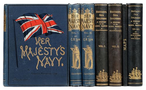 Lot 38 - Field (Cyril, & Herbert Edward Blumberg). Britain's Sea Soldiers, 4 volumes, 1st edition, 1924-7
