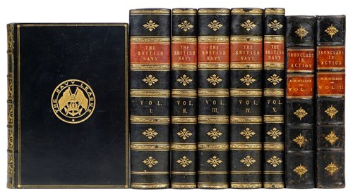 Lot 32 - Brassey (Thomas). The British Navy, 5 volumes, 1st edition, 1882-3