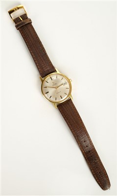 Lot 36 - Omega. A gents Omega automatic gold plated wristwatch