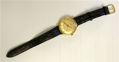 Lot 34 - Longines. A gentleman's Longines Automatic 18K gold wristwatch
