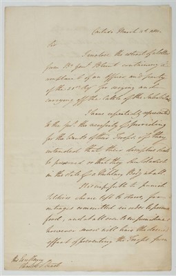 Lot 74 - Duke of Wellington, Autograph letter signed, 1811