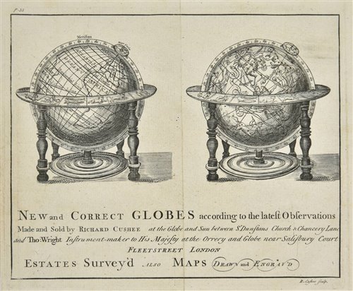 Lot 381 - Harris (Joseph). The Description and Use of the Globes and the Orrery. 1745